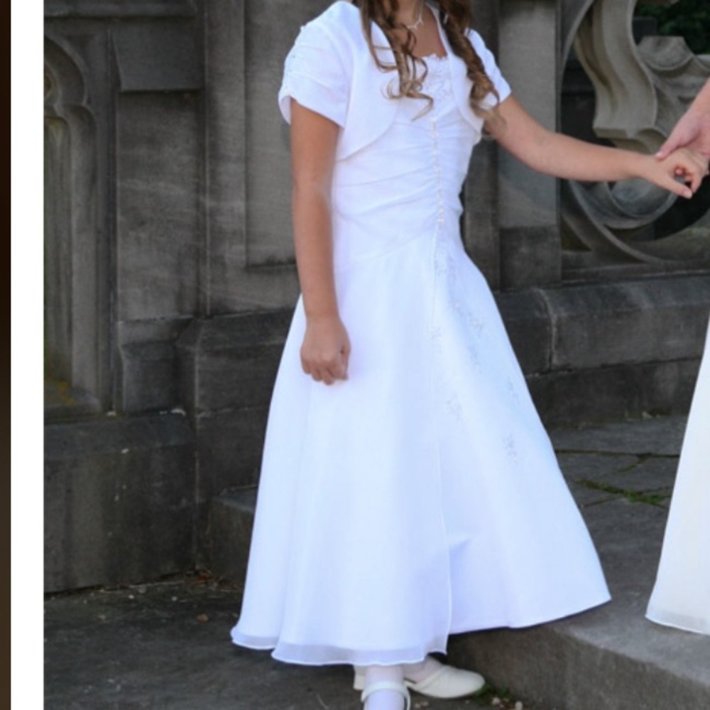 First Communion/Baptism/Flower Girl Gown Sweetir Pie Size 8.5 Plus size Girls